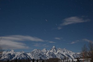 Tetons by moonlight.