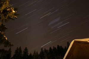 One-hour exposure of the Southeastern sky.