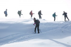 A little down hill skiing.