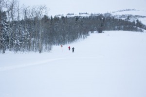 Skiing back down is the fun part.