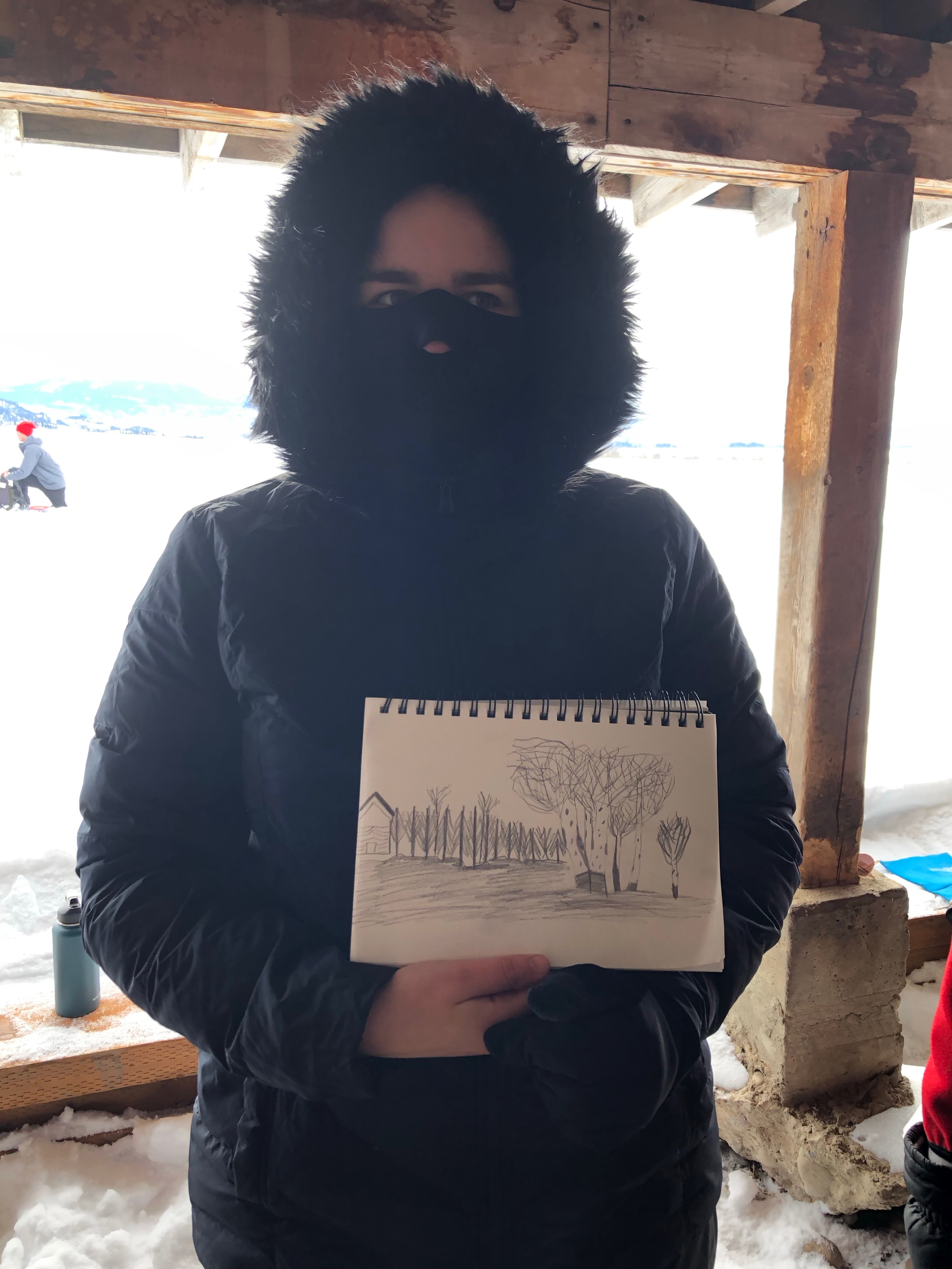 Jordan and her Aspen drawing