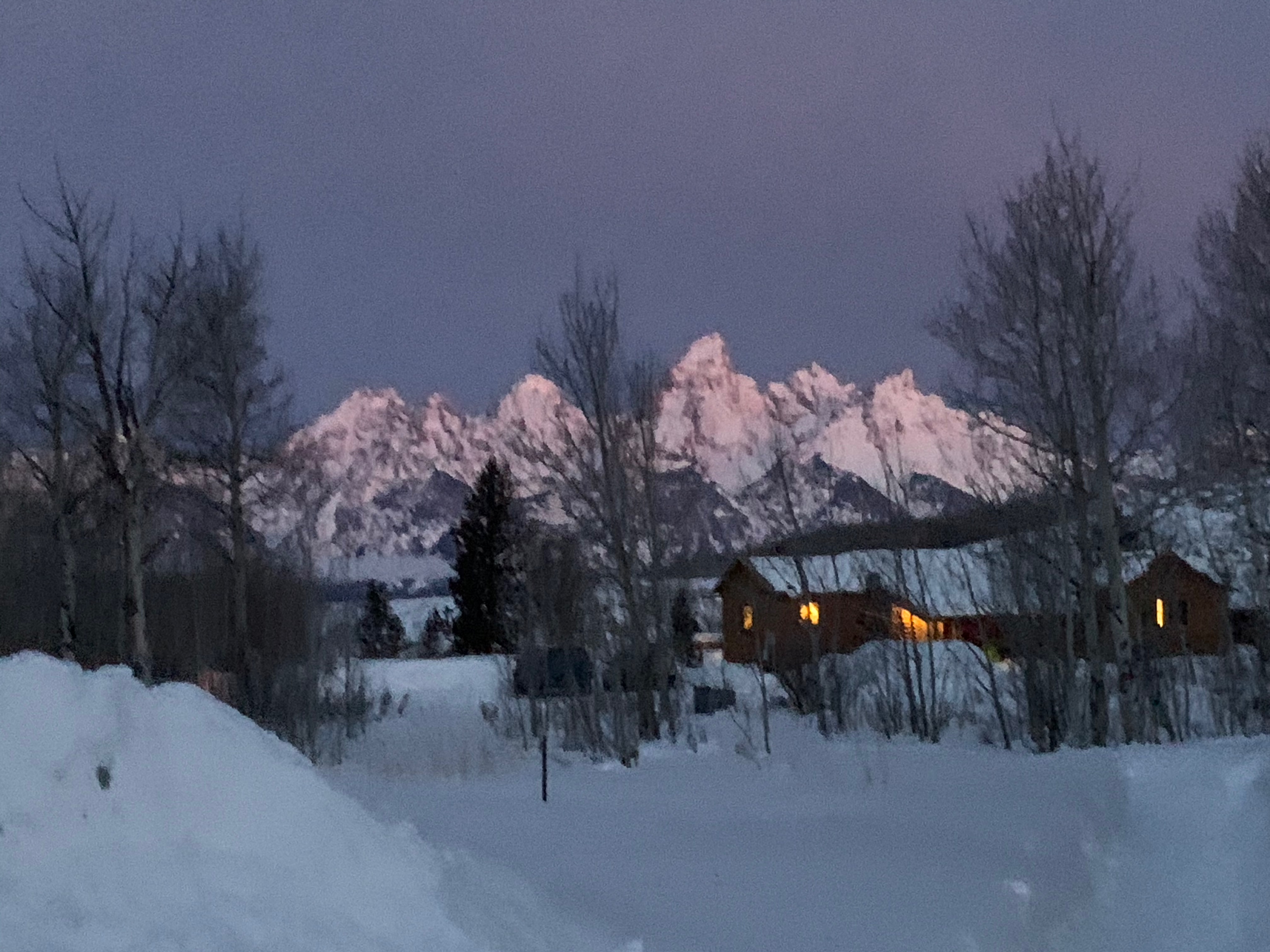 Sunrise on the Tetons