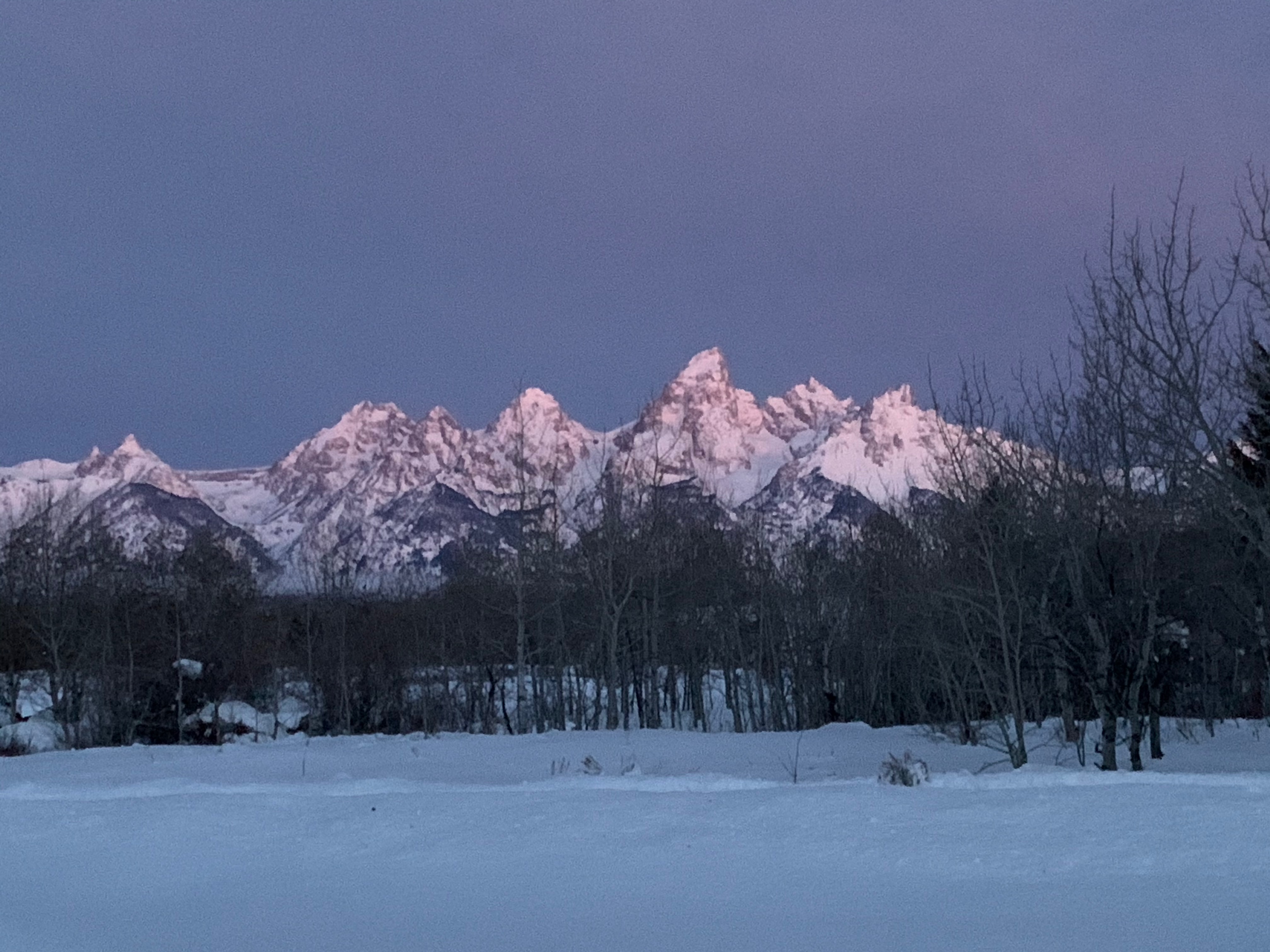 Sunrise on the Tetons