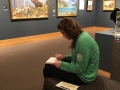 Jordan sketching in the Museum
