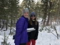 Kylie and Amelie collecting data
