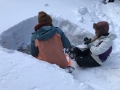 Snow pit
