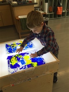 Boy painting