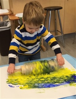 Child painting