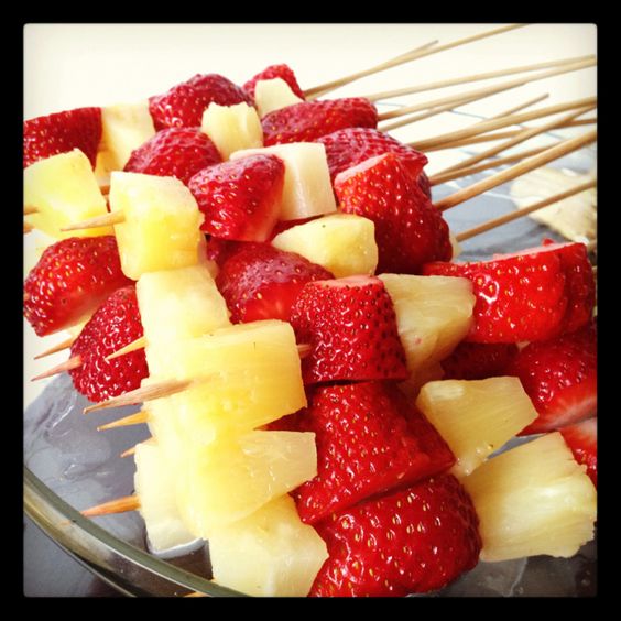 Strawberry-Pineapple Snack Skewers – Principia Acorn