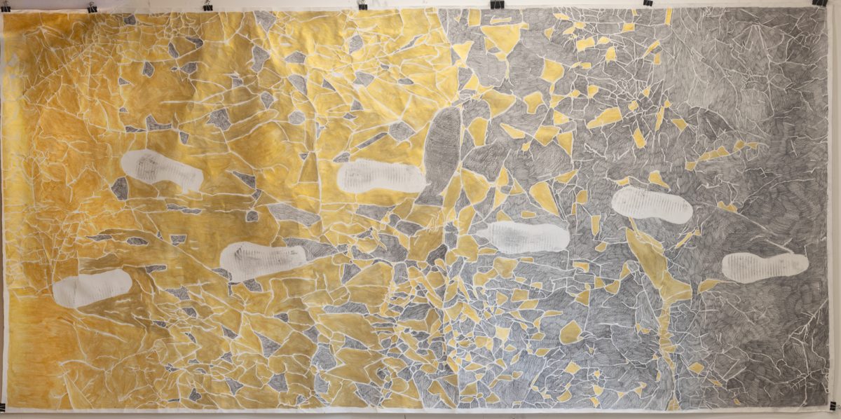 Seeking That Shimmering Weave (Experiments and Encounters through Drawing) work by Matthew Whitney