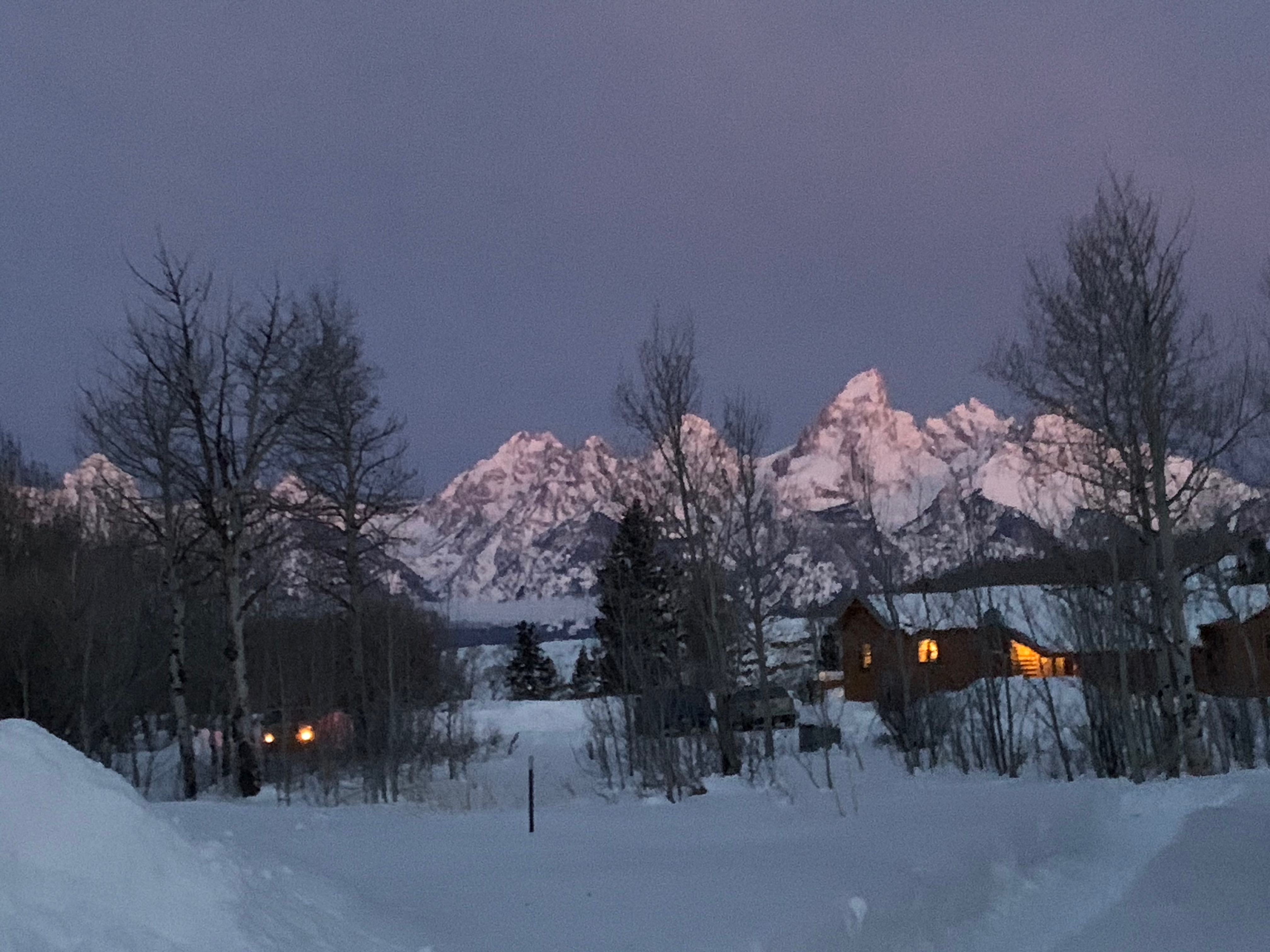 Sunrise on the Tetons